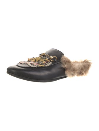 Gucci Horsebit Accent Leather Mules