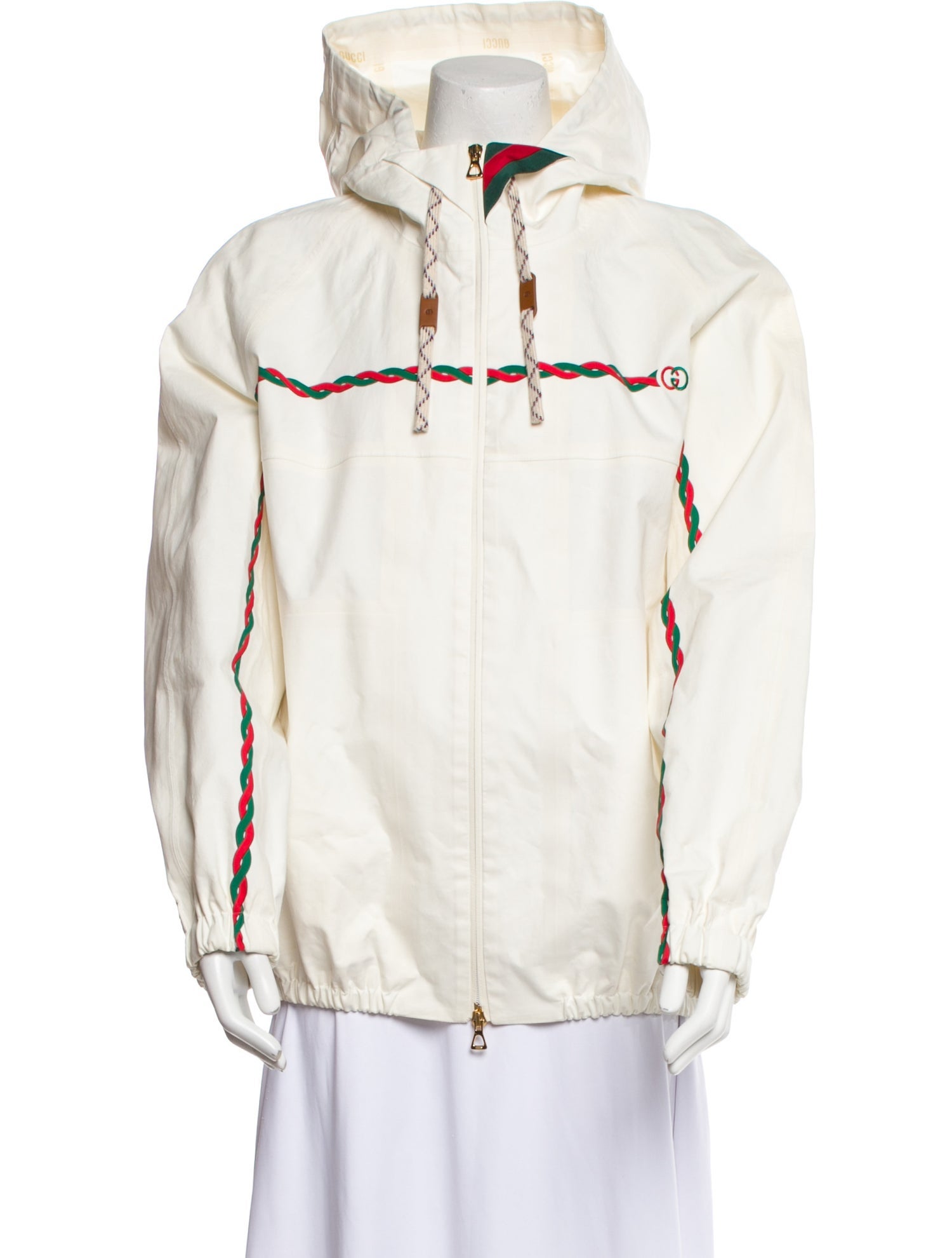 Gucci Graphic Print Jacket Striped Jacket