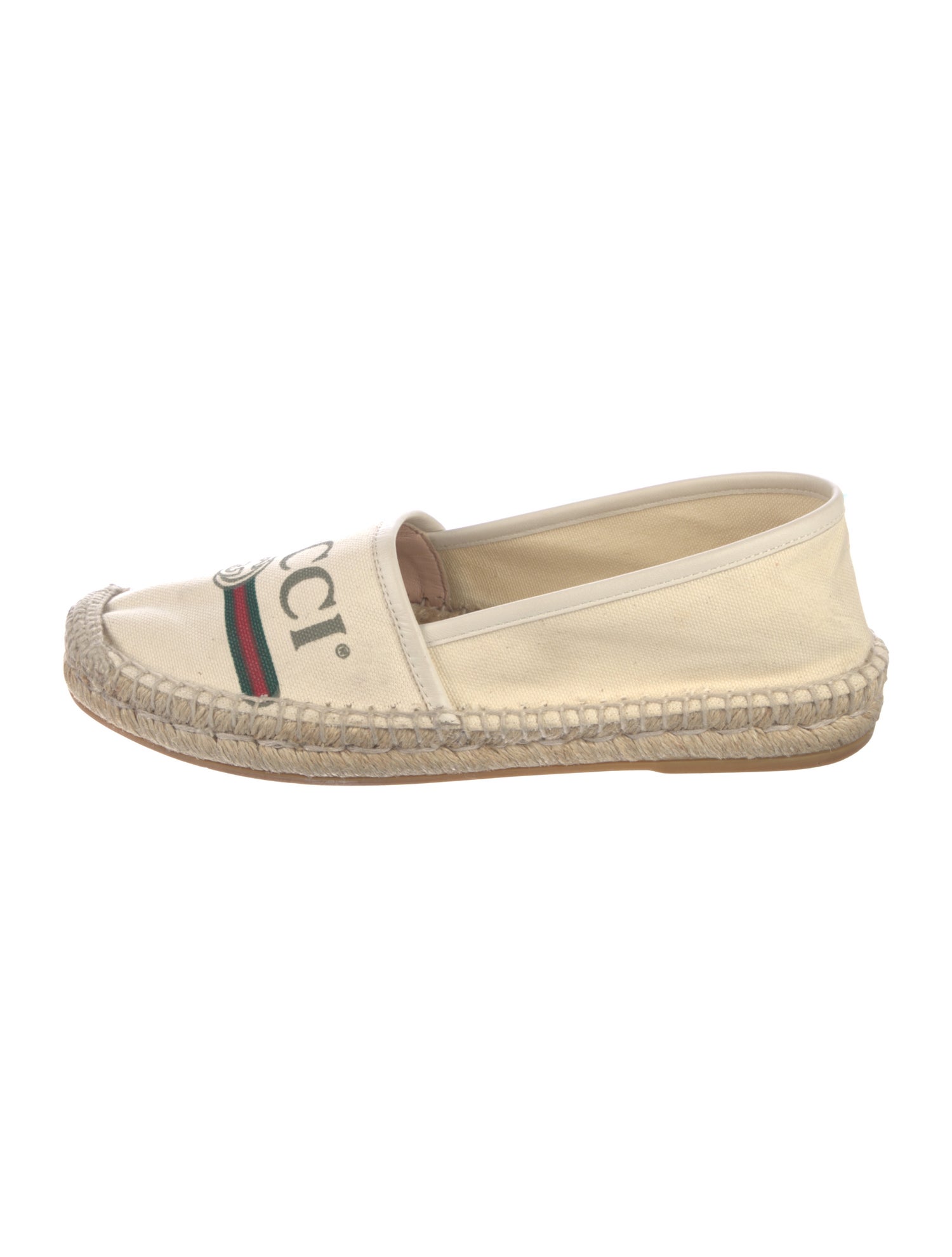 Gucci Interlocking G Logo Canvas Espadrilles