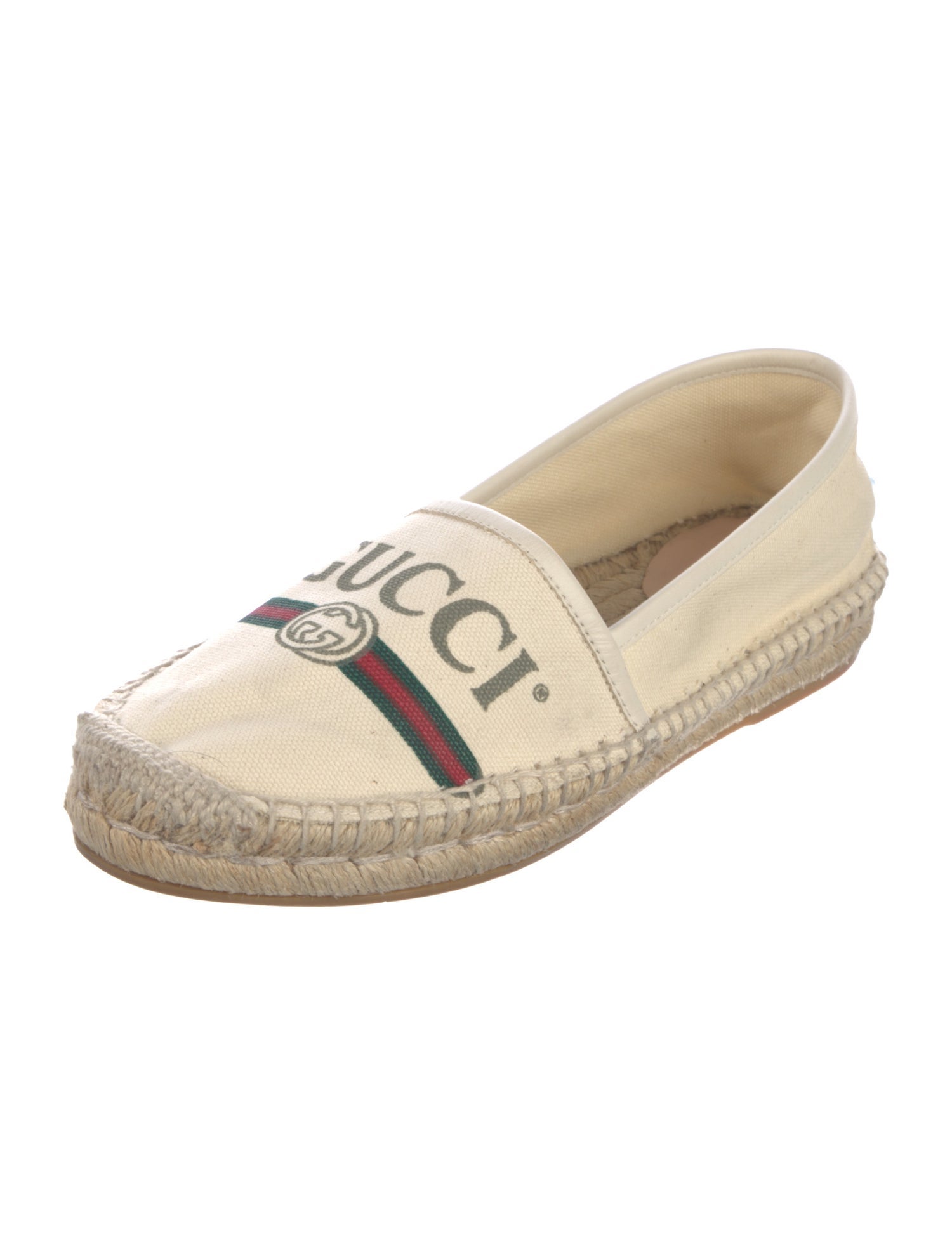 Gucci Interlocking G Logo Canvas Espadrilles