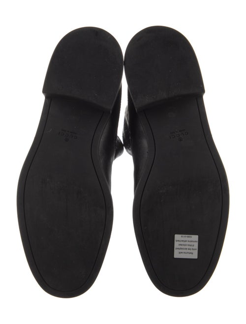 Gucci GG Signature Leather Riding Boots