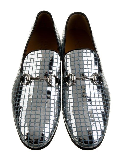 Gucci Horsebit Accent Canvas Loafers