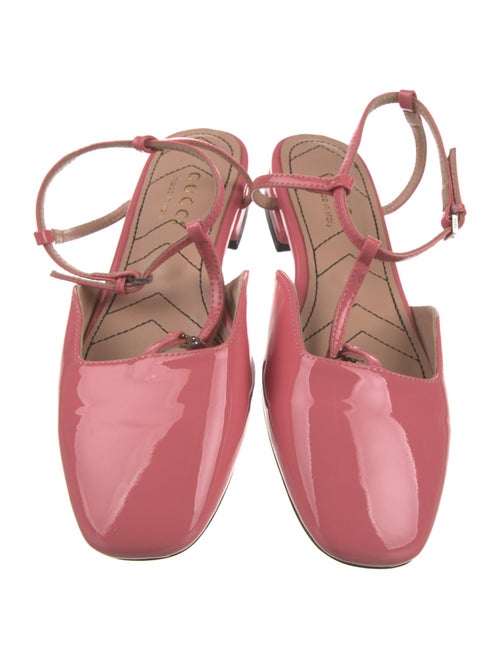 Gucci Patent Leather Slingback Flats