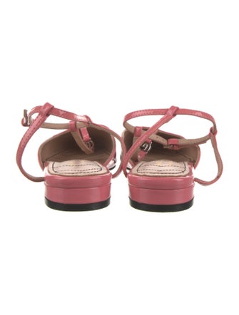 Gucci Patent Leather Slingback Flats