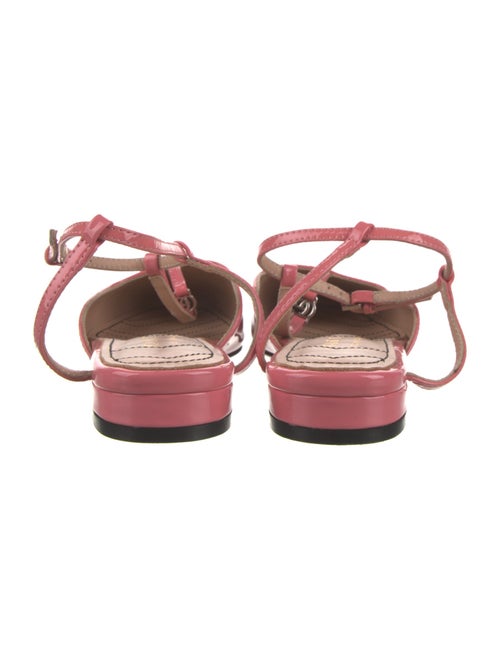 Gucci Patent Leather Slingback Flats