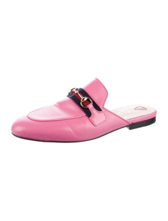 Gucci Horsebit Accent Leather Mules