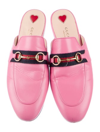 Gucci Horsebit Accent Leather Mules