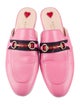 Gucci Horsebit Accent Leather Mules