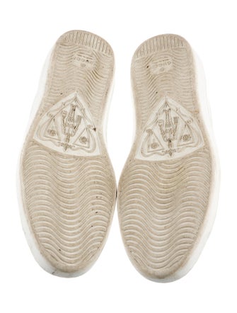 Gucci Leather Graphic Print Sneakers