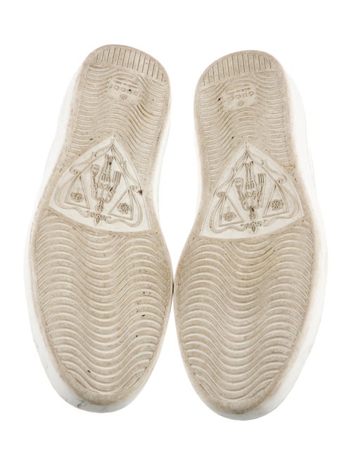 Gucci Leather Graphic Print Sneakers