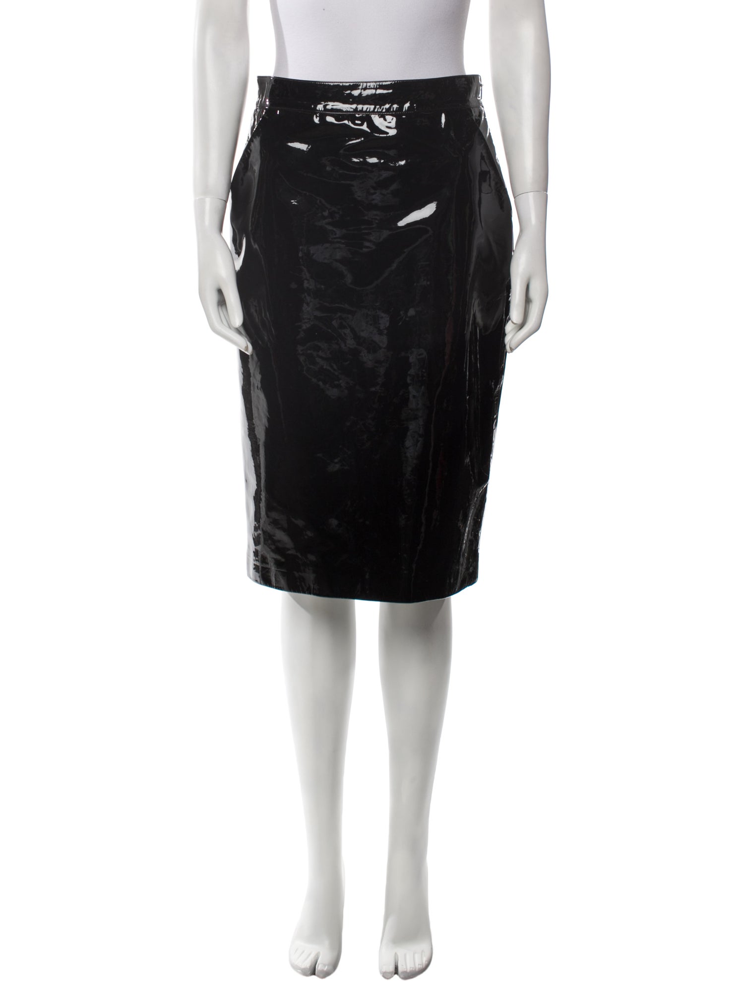 Gucci Leather Knee-Length Skirt