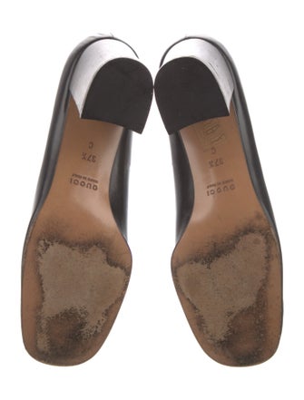 Gucci Horsebit Accent Leather Pumps