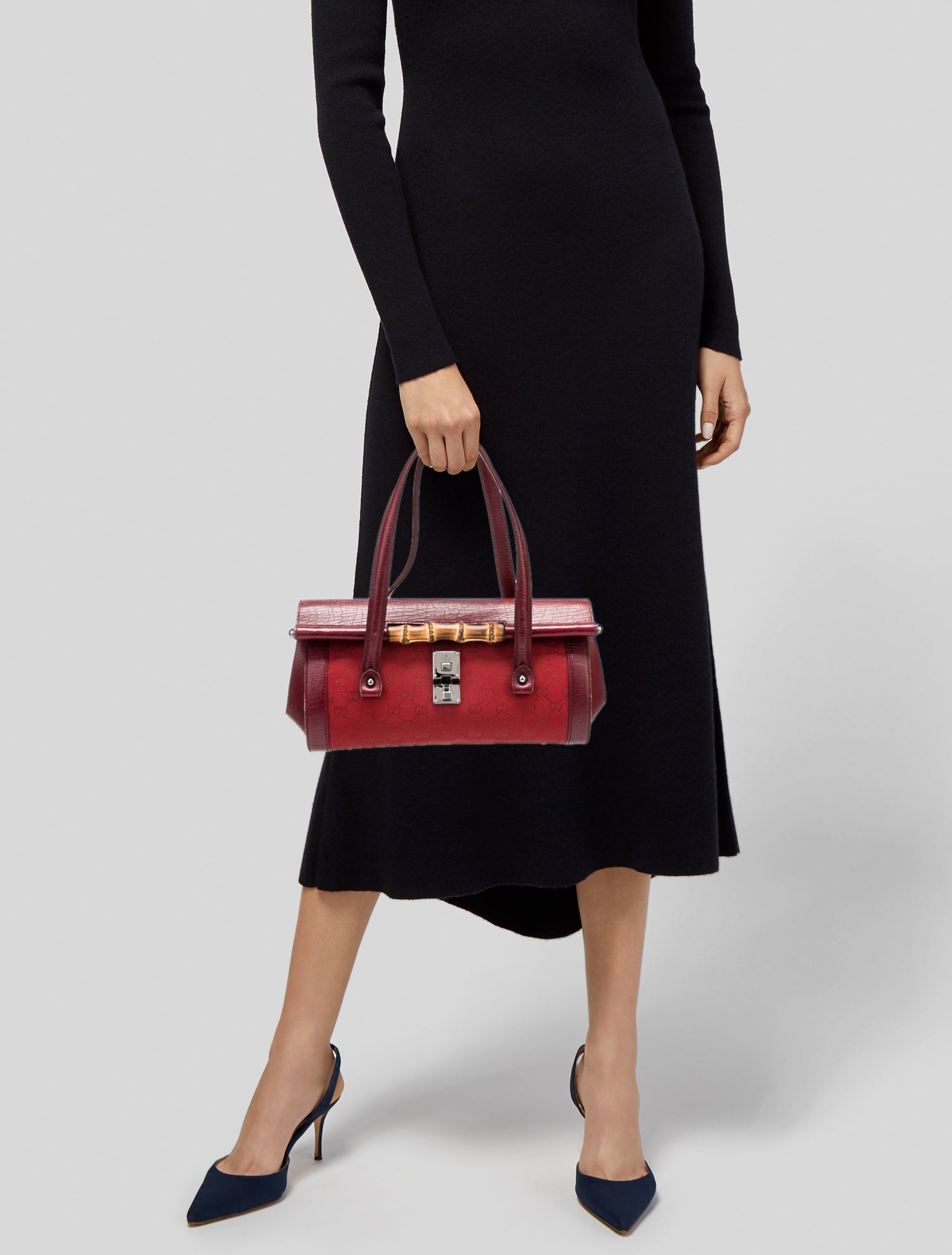 Gucci GG Canvas Bamboo Bullet Medium