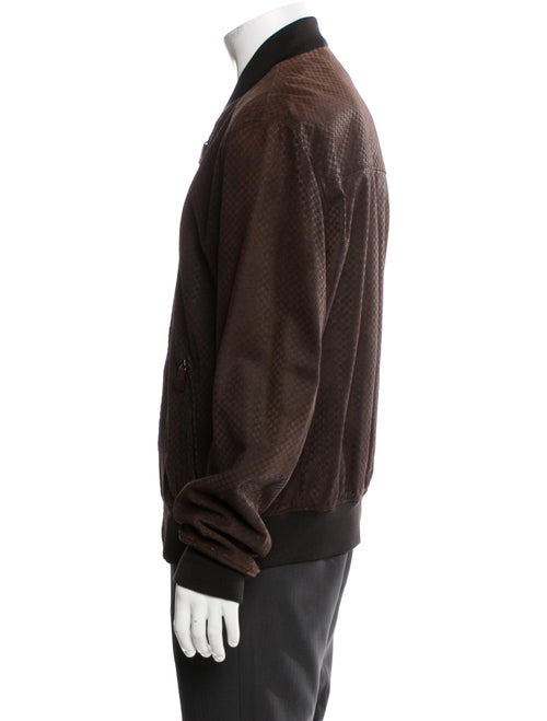 Gucci Leather Bomber Jacket