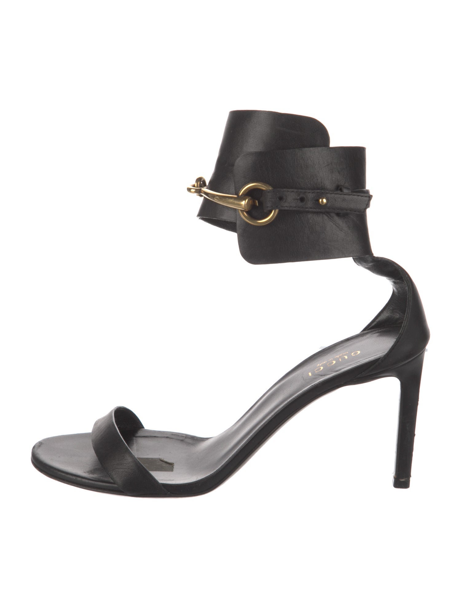 Gucci Horsebit Accent Leather Sandals