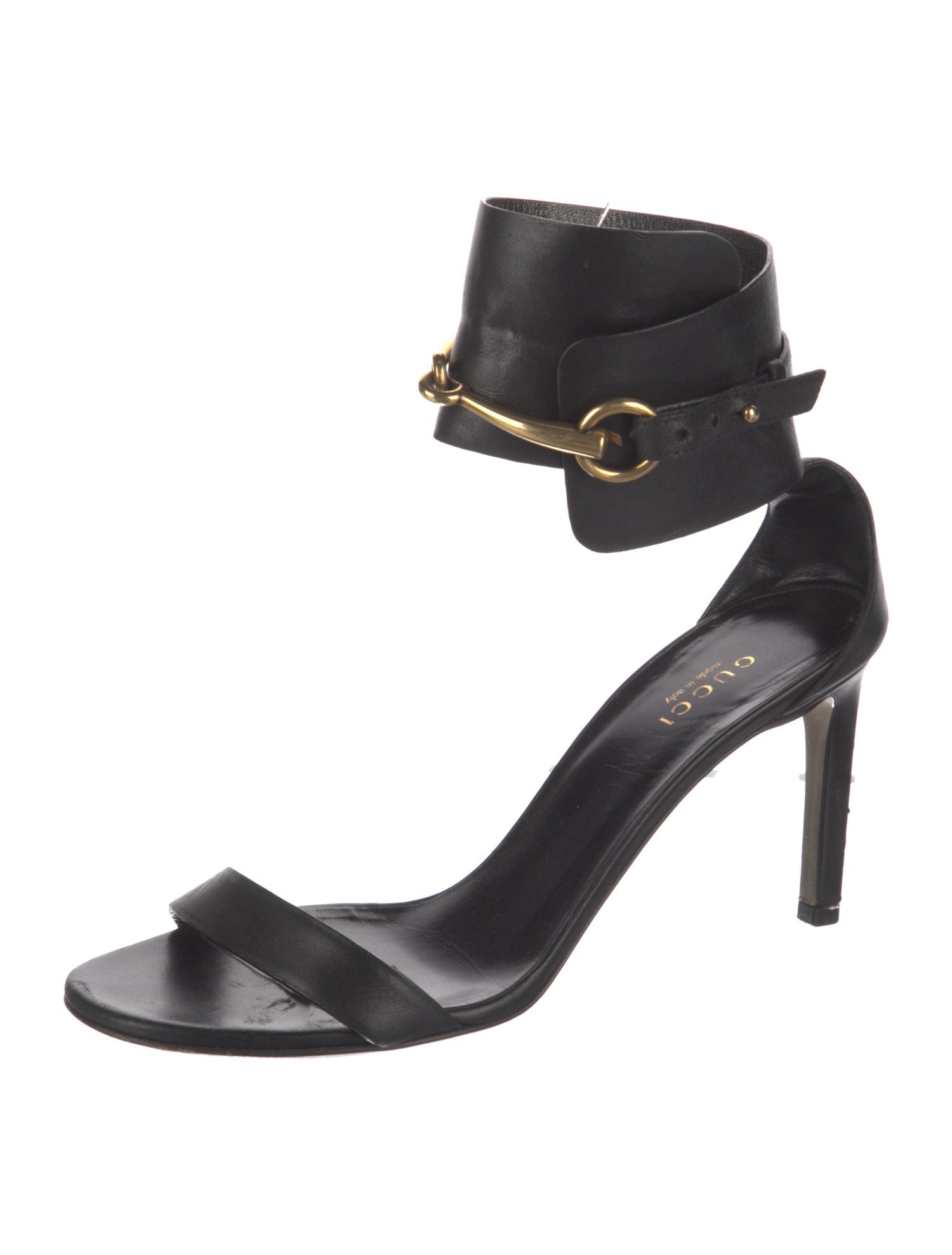 Gucci Horsebit Accent Leather Sandals