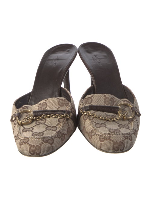 Gucci GG Canvas Canvas Mules