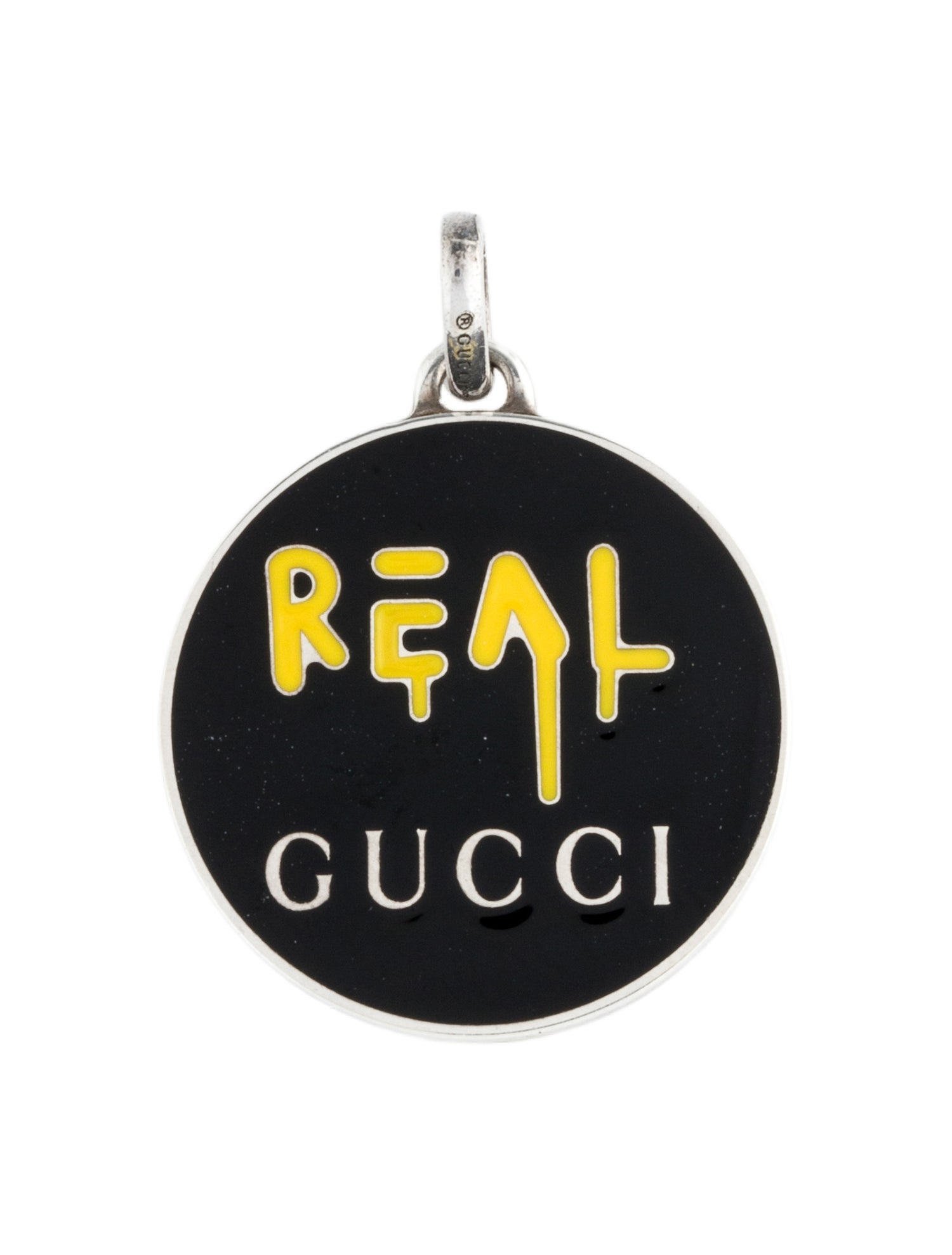 Gucci Enamel 'REAL' Ghost Pendant