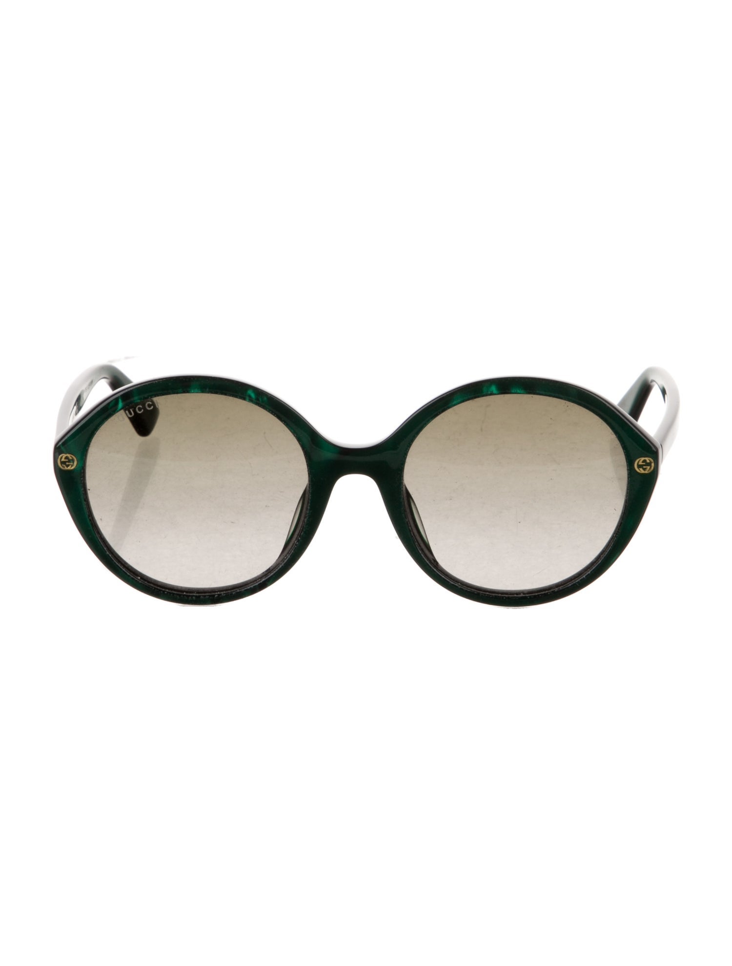 Gucci Interlocking G Logo Round Sunglasses