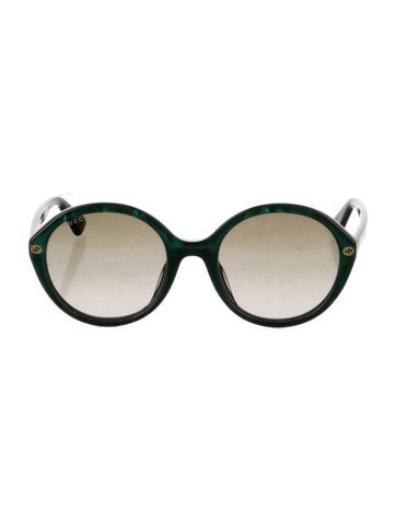 Gucci Sunglasses Interlocking G Logo Round