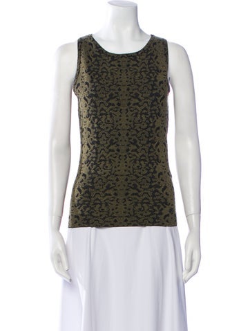 Gucci Tops Wool Animal Print Top XS