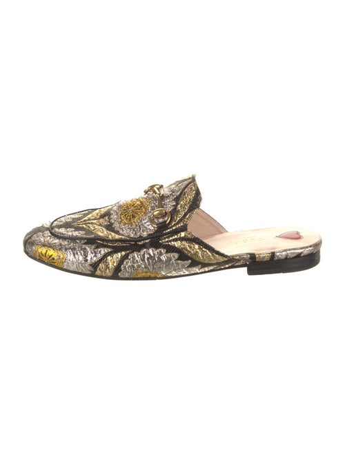 Gucci Horsebit Accent Printed Mules