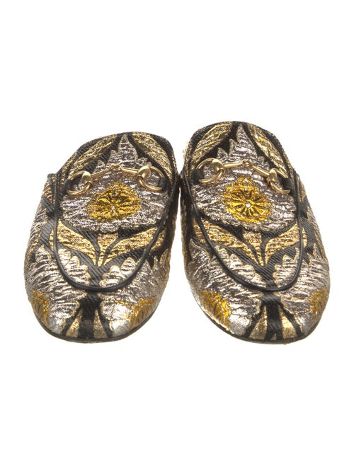 Gucci Horsebit Accent Printed Mules