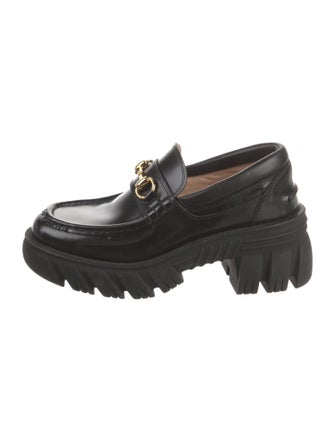Gucci Horsebit Accent Leather Loafers