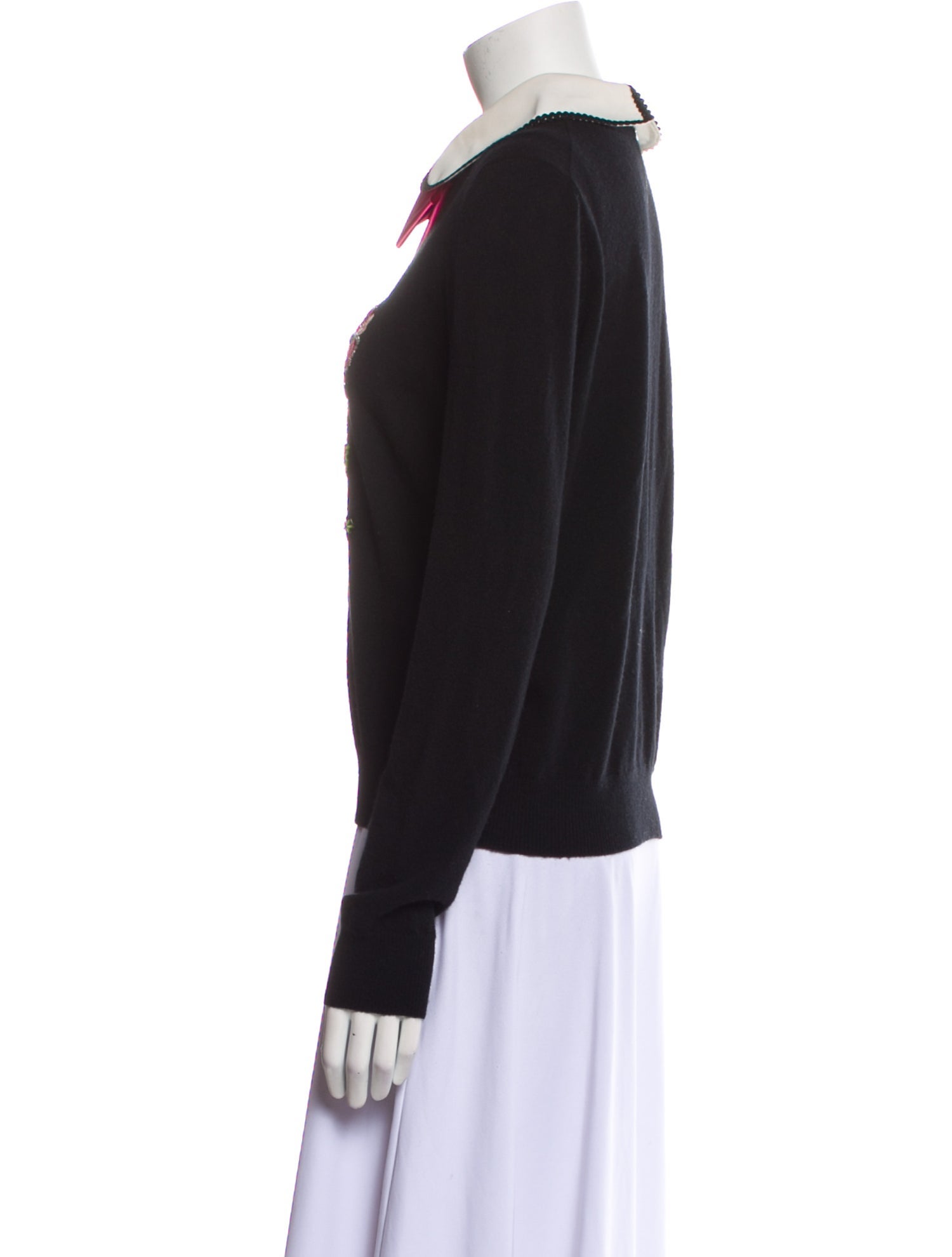 Gucci Wool Floral Print Top