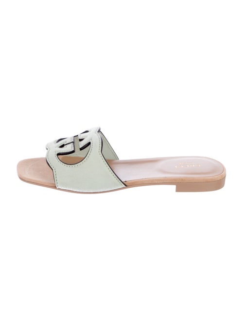Gucci Interlocking G Logo Suede Slides