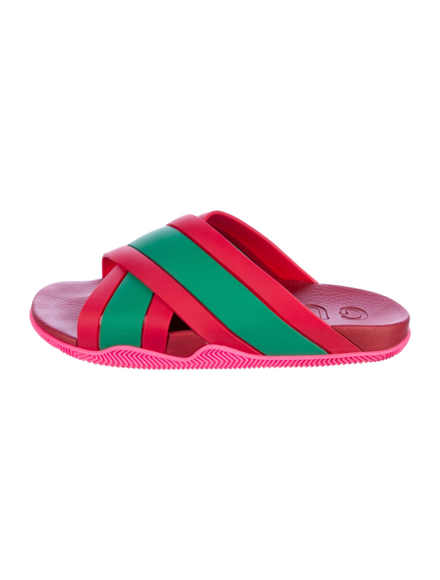 Gucci Web Accent Rubber Slides