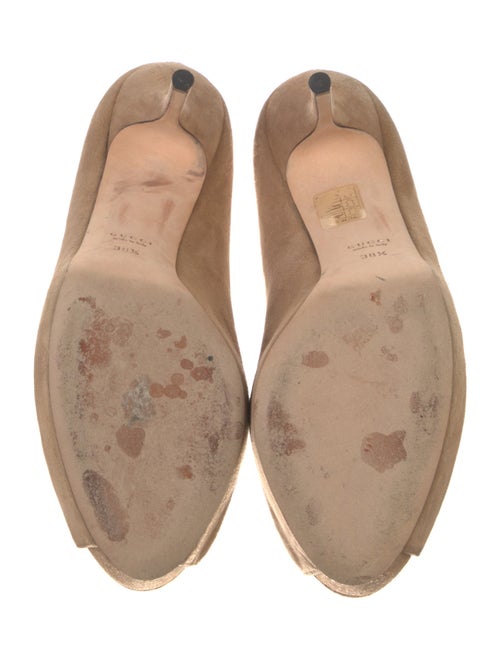 Gucci Interlocking G Logo Suede Pumps