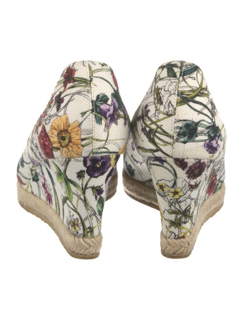 Gucci Horsebit Accent Canvas Espadrilles