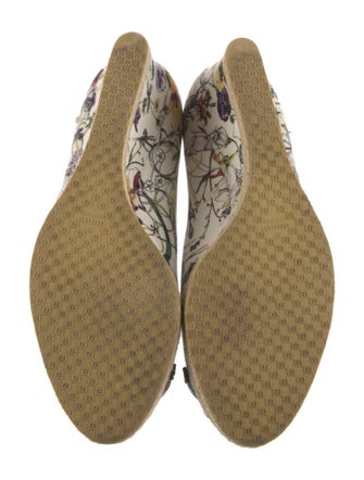Gucci Horsebit Accent Canvas Espadrilles