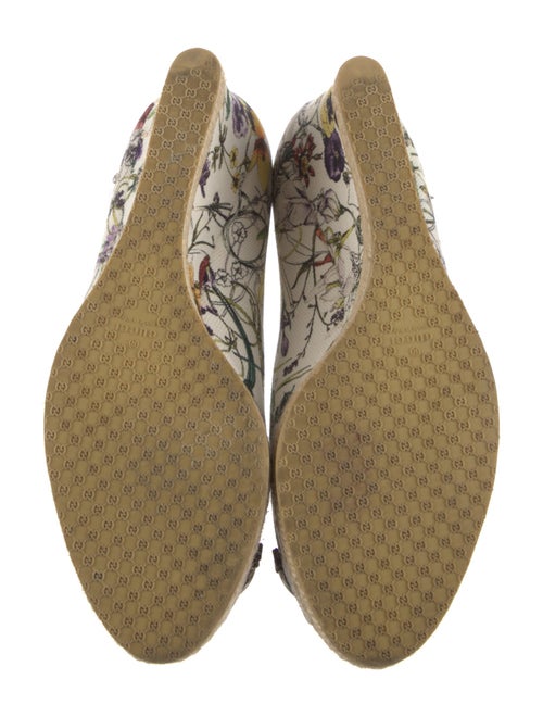 Gucci Horsebit Accent Canvas Espadrilles
