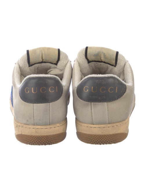 Gucci Leather Colorblock Pattern Sneakers