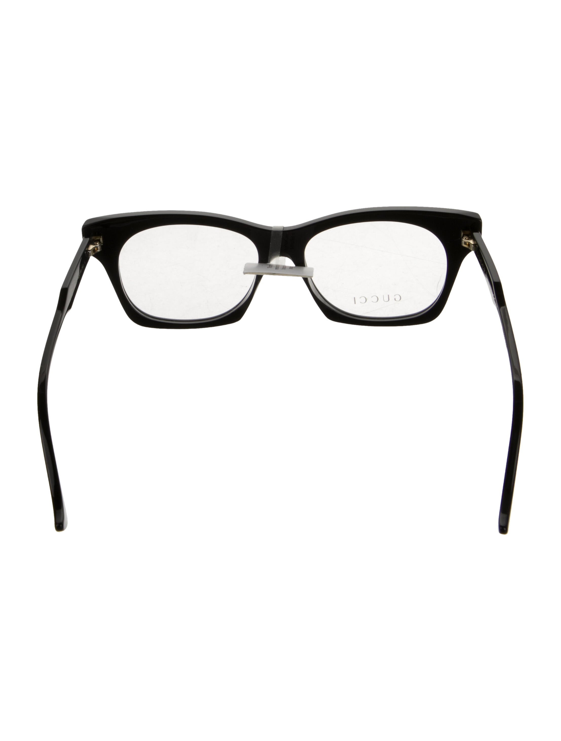 Gucci Web Accent Wayfarer Eyeglasses