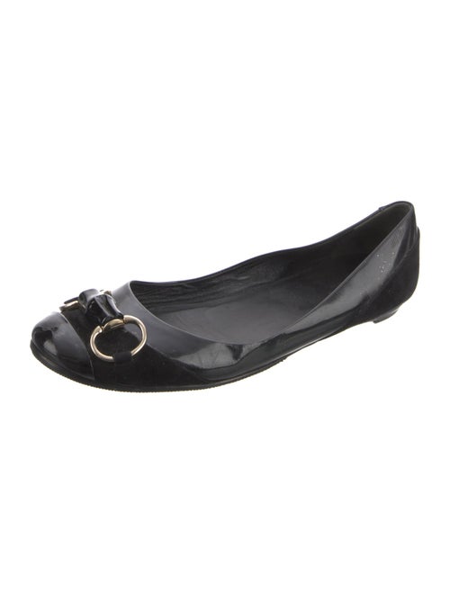 Gucci Horsebit Accent Patent Leather Flats