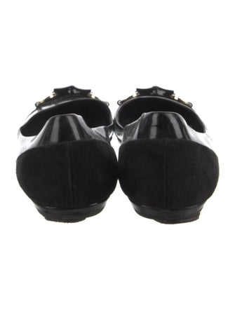 Gucci Horsebit Accent Patent Leather Flats