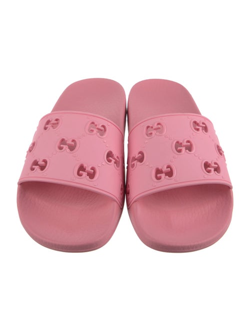 Gucci Interlocking G Logo Rubber Slides