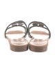 Gucci Interlocking G Logo Leather Slides