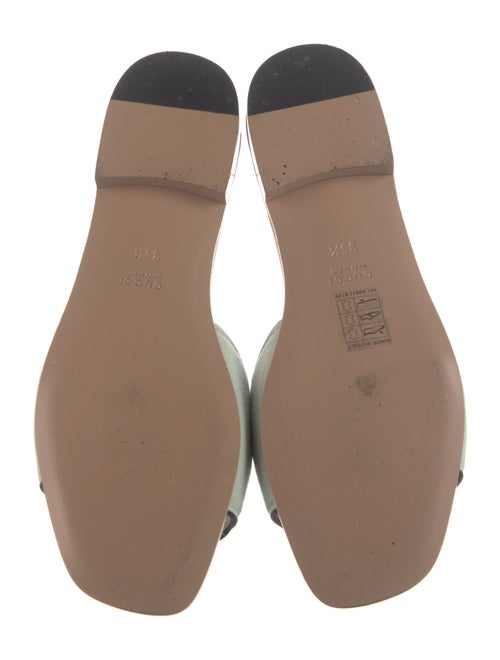 Gucci Interlocking G Logo Leather Slides