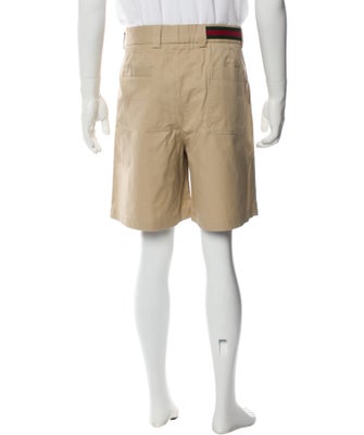Gucci Web Accent Flat Front Shorts