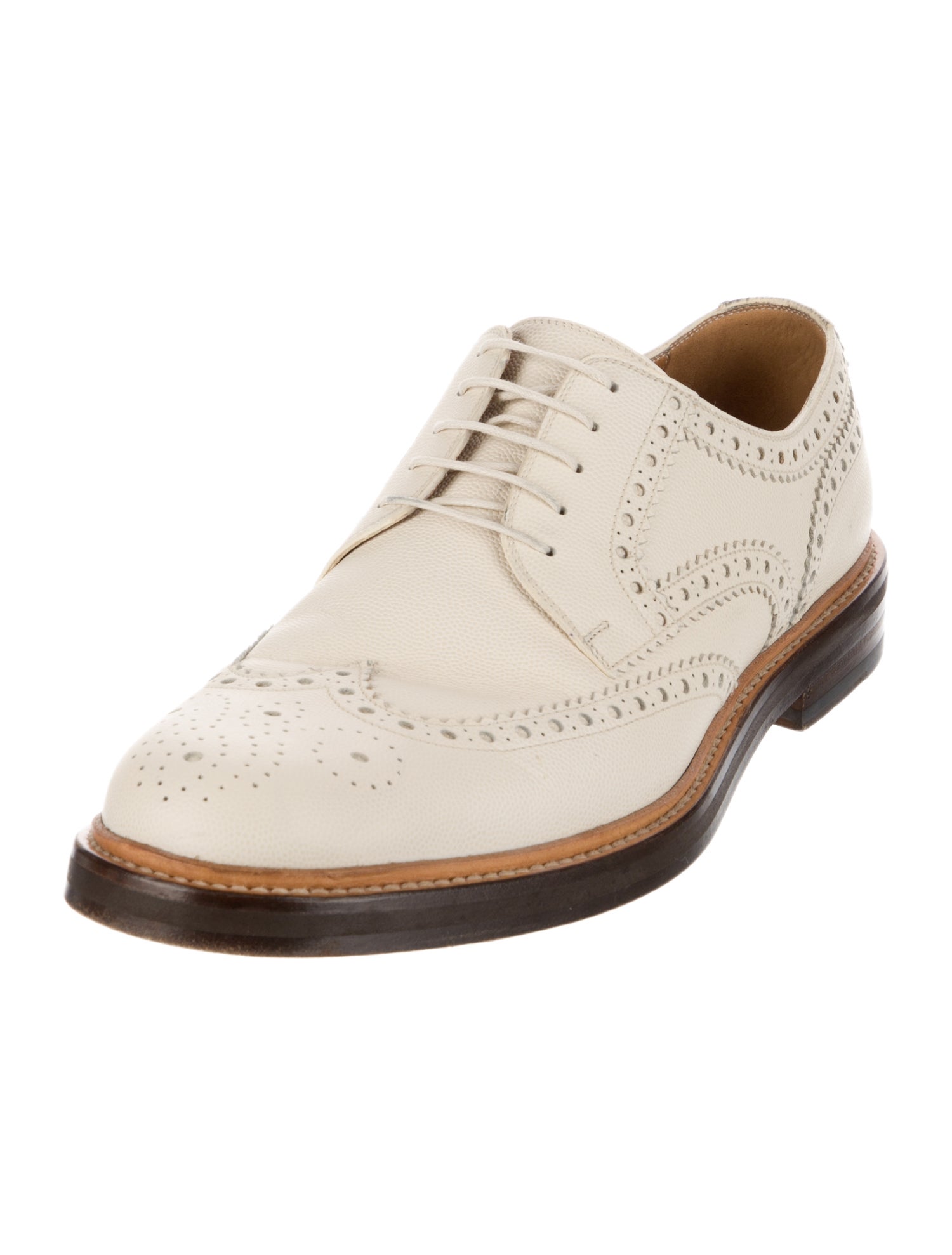 Gucci Suede Lasercut Accents Brogues