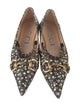 Gucci Horsebit Accent Leather Mary Jane Flats