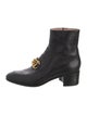 Gucci Horsebit Accent Leather Boots