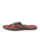 Gucci Web Accent Canvas Flip Flops