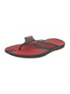 Gucci Web Accent Canvas Flip Flops