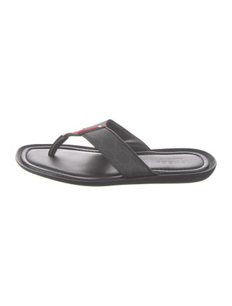 Gucci GG Supreme Flip Flops