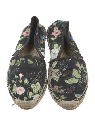 Gucci Flora Print Canvas Espadrilles